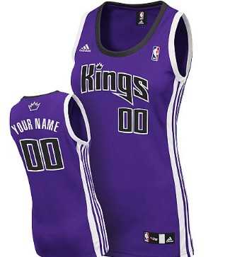 Women's Customized Sacramento Kings Purple Basketball Jersey
